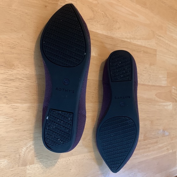 Rothy’s Point Flats, Size 6, Beautiful “Port” Purple (discontinued & rare!) - Picture 4 of 6